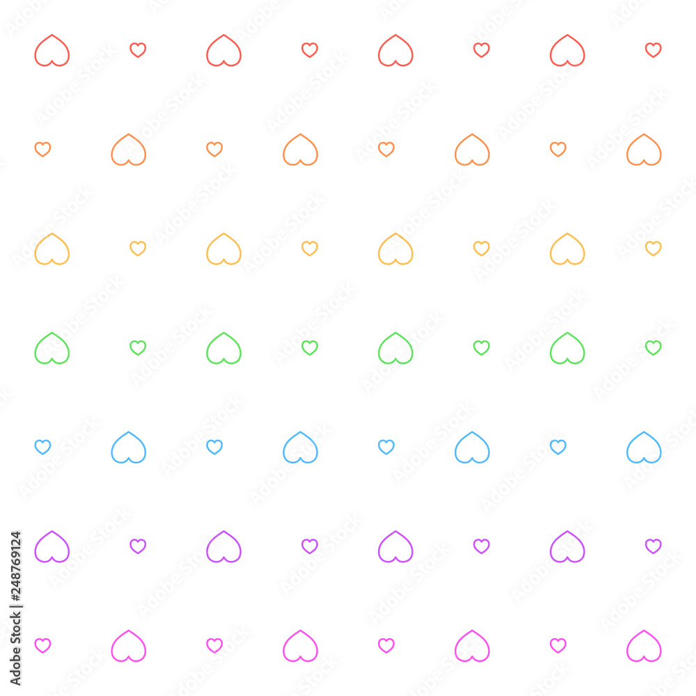 Colors hearts pattern Colors hearts pattern