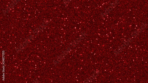 4k red glitter animation, glowing background