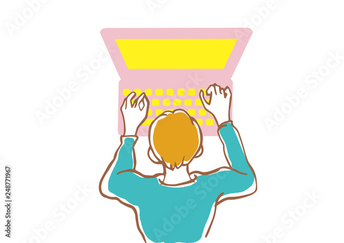 パソコンを使う人