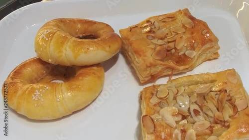 Bakery shopping for the morning delights.