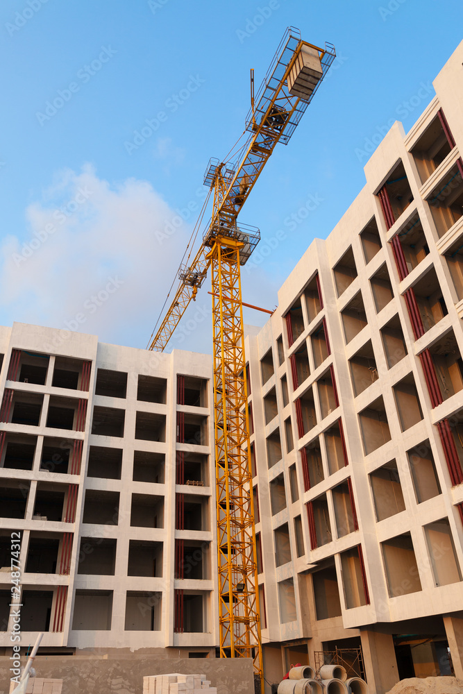 Business construction. construction site area. Business construction. construction site area.