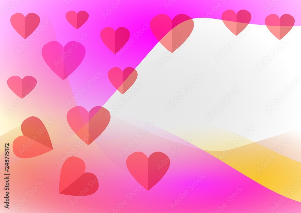 abstract color background with heart