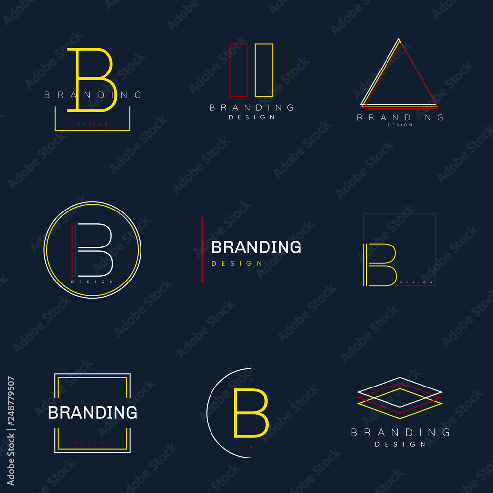 © Rawpixel.com - Minimal branding design set vector