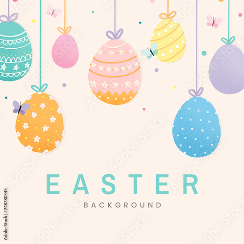Happy Easter card design