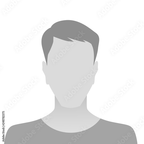 Person gray photo placeholder man material design