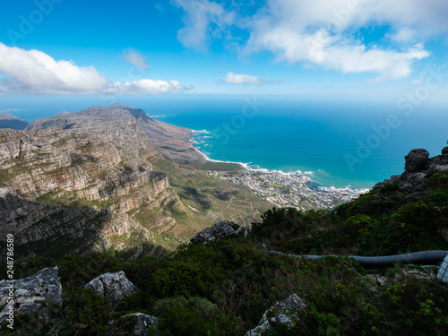 View from Table Mountain in Cape Town, South Africa