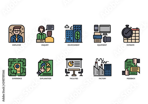 Business icons set