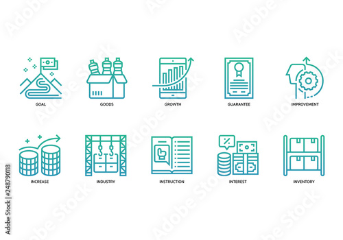 Business icons set