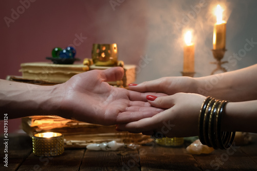 Fotografia Palmistry concept