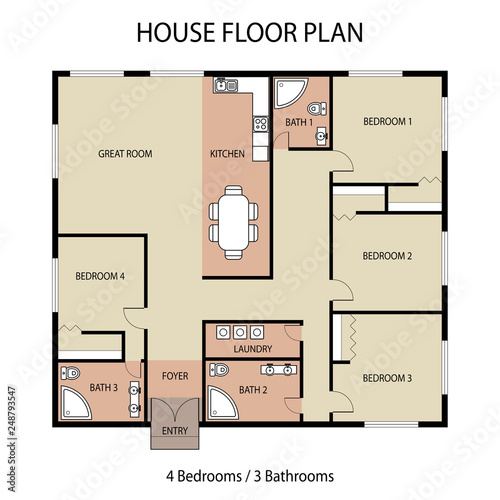 House floor plan with furniture,architectural design of the apartment