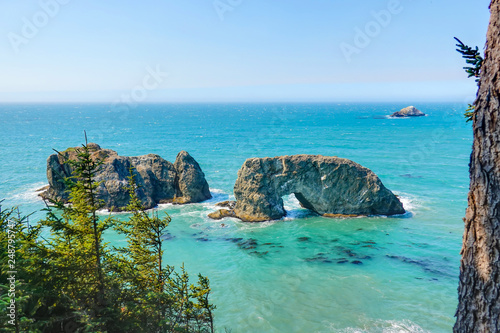 A view of the Arch Rock in Samuel H. Boardman State Scenic Corridor, Oregon, USA. photo