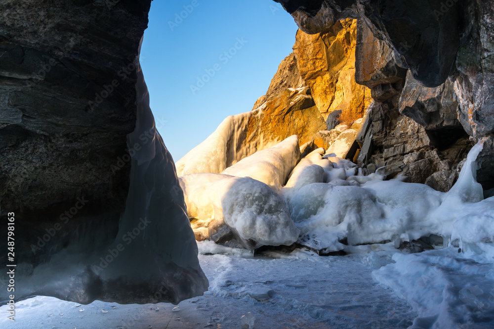 Ice cave of Lake Baikal