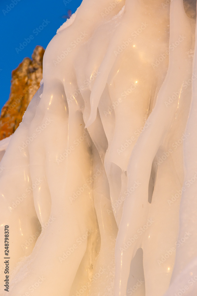 Fototapeta premium Icicles of Lake Baikal