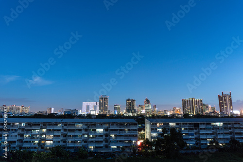 Landscape Bangkok city in the night © Chatchai