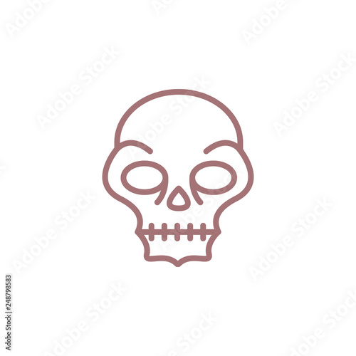 Fototapeta Naklejka Na Ścianę i Meble -  Dark skull vector