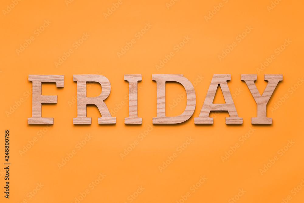 Alphabets day of the week over green background. Letterpress wood type printing blocks Alphabets day of the week over green background. Letterpress wood type printing blocks