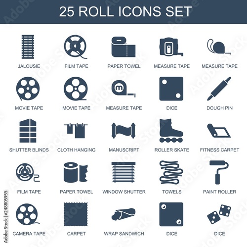 25 roll icons