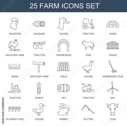 25 farm icons