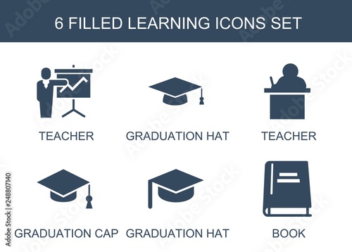 6 learning icons