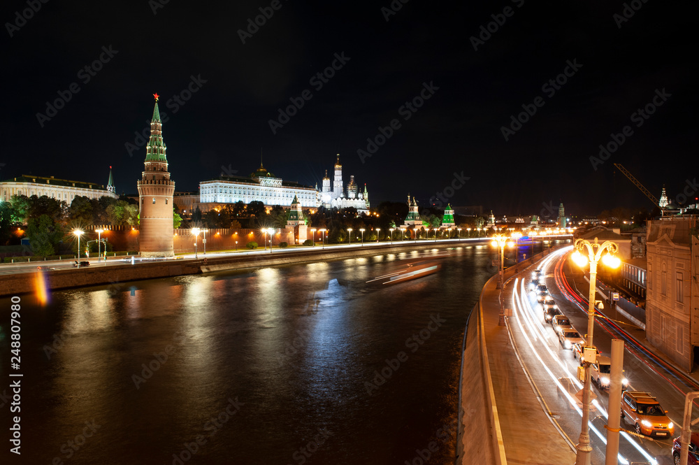 Fototapeta premium Moscow night-1