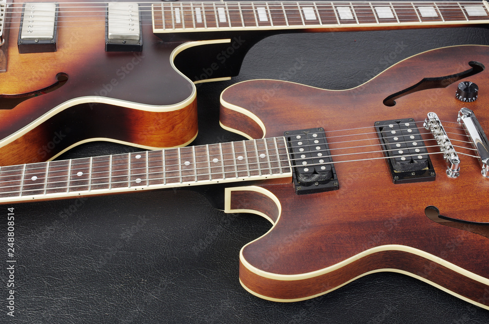 Two electric guitars
