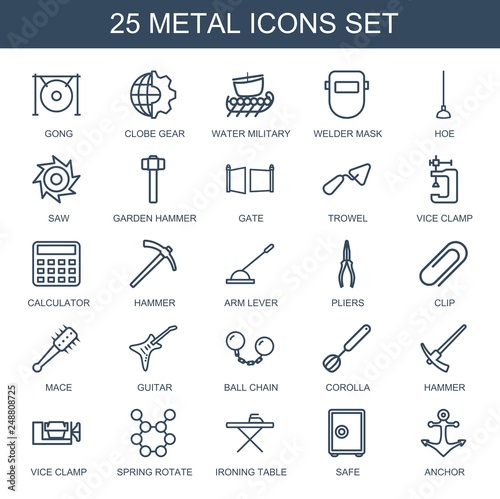 25 metal icons
