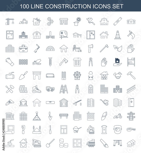 100 construction icons