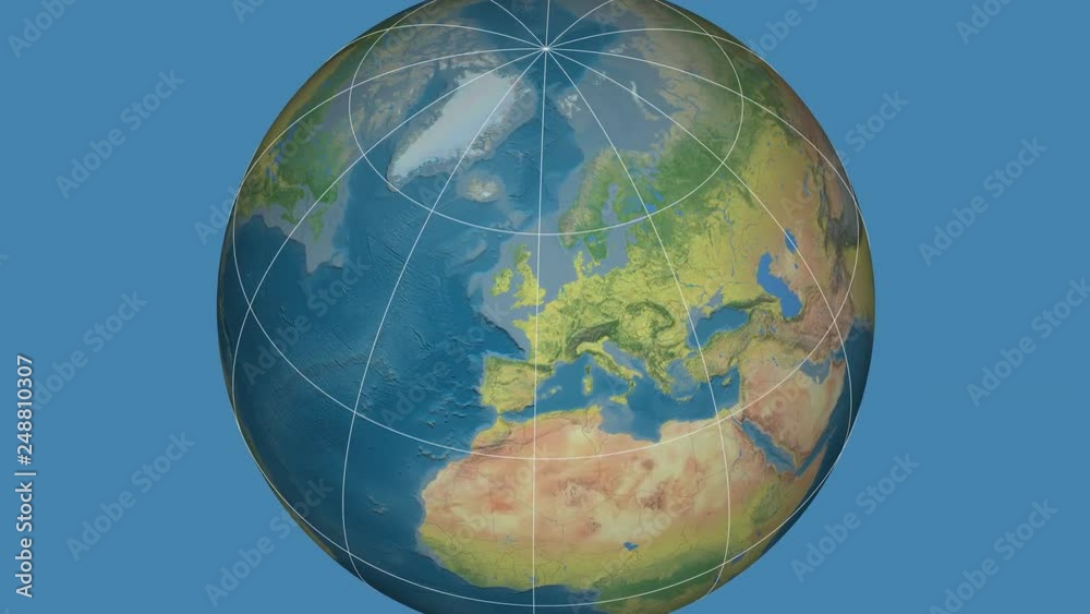 Zoom-in on Netherlands extruded. Topographic Zoom-in on Netherlands extruded. Topographic