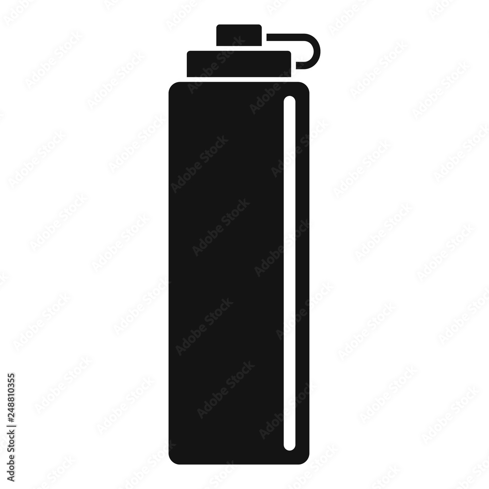 Water bike bottle icon. Simple illustration of water bike bottle vector icon for web design isolated on white background Water bike bottle icon. Simple illustration of water bike bottle vector icon for web design isolated on white background