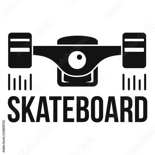 Skateboard fast logo. Simple illustration of skateboard fast vector logo for web design isolated on white background