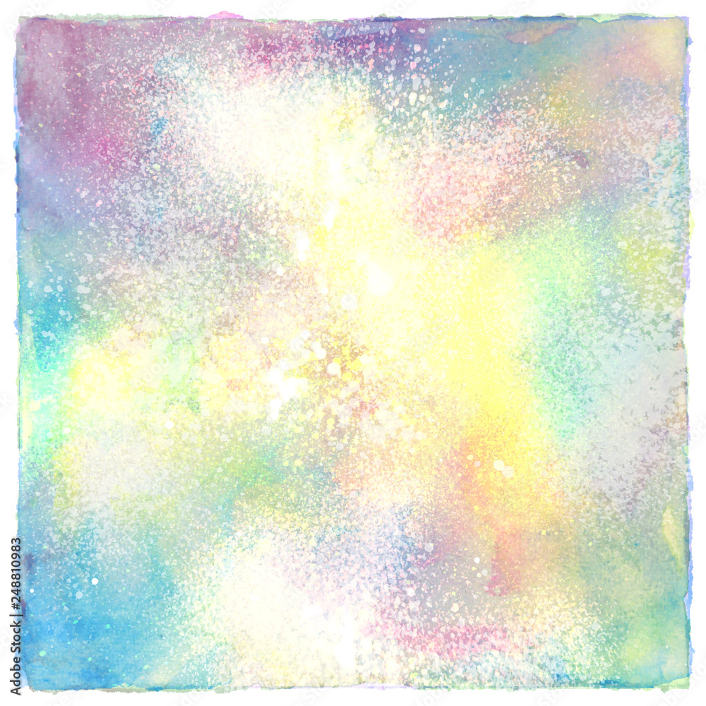 Colorful spray paint on white background