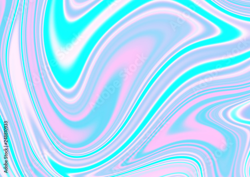 Abstract holographic background with pastel neon colors