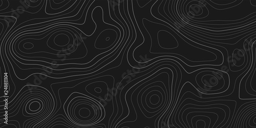 Topographic map terrain texture and landscape grid abstract vector background
