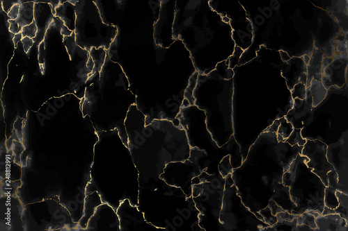 Luxury Marble background with gold pattern texture vector.