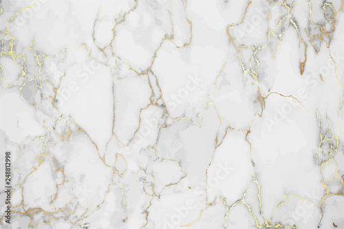 Luxury Marble background with gold pattern texture vector. © TWINS DESIGN STUDIO