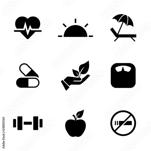 HEALTHY LIVING ICON SET