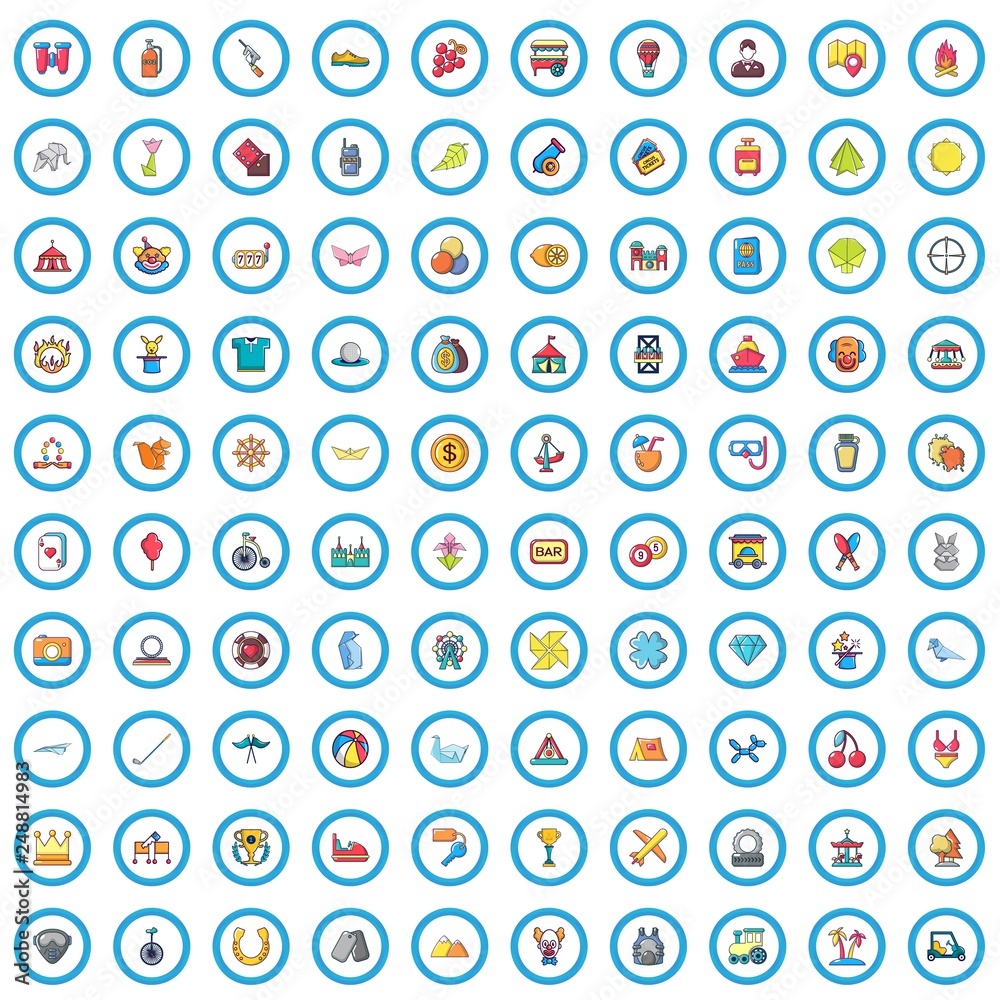 100 adult games icons set. Cartoon illustration of 100 adult games vector icons isolated on white background 100 adult games icons set. Cartoon illustration of 100 adult games vector icons isolated on white background