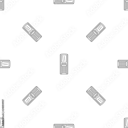 Remote control conditioner pattern seamless vector repeat geometric for any web design