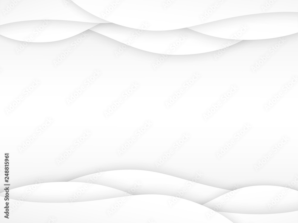 abstract circle blank paper white and gray tone vector background, wave overlapping with shadow modern concept, space for text or message web and book design abstract circle blank paper white and gray tone vector background, wave overlapping with shadow modern concept, space for text or message web and book design