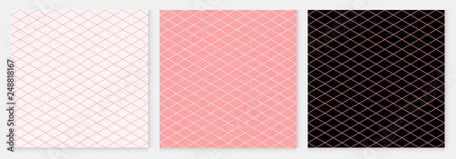 Pattern seamless diamond abstract background pink luxury color geometric vector.