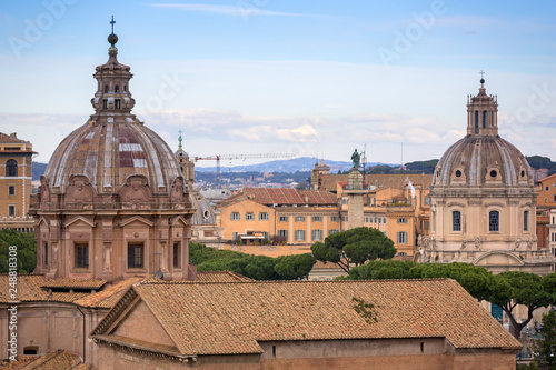 Architecture of the Roman Forum in Rome, Italy