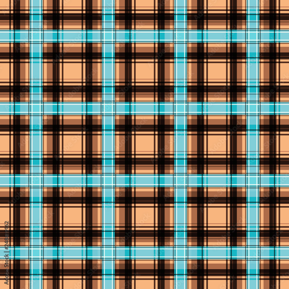 Seamless checkered plaid abstract pattern
