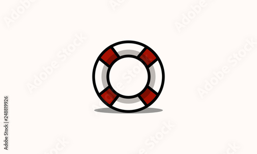 Simple Lifebuoy Illustration