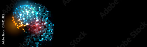 Conceptual technology illustration of artificial intelligence