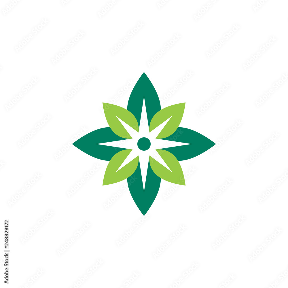 Green ecology vector logo Green ecology vector logo