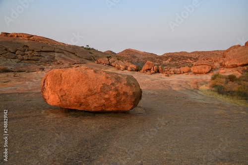 Felsfomation auf der Farm Ameib (Bull`s Party) im Erongogebirge auf der Farm Ameib in Namibia photo