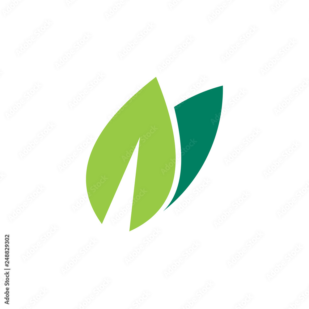 Green ecology vector logo Green ecology vector logo