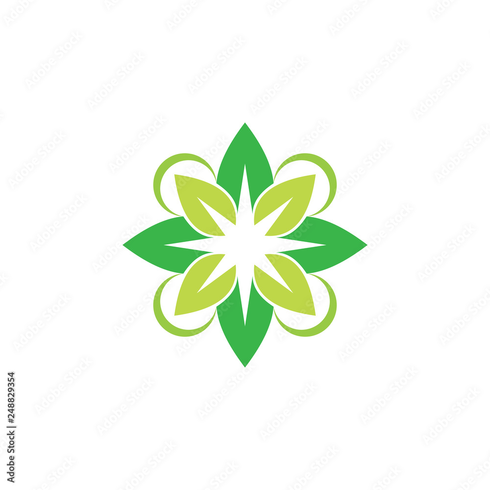 Green ecology vector logo Green ecology vector logo
