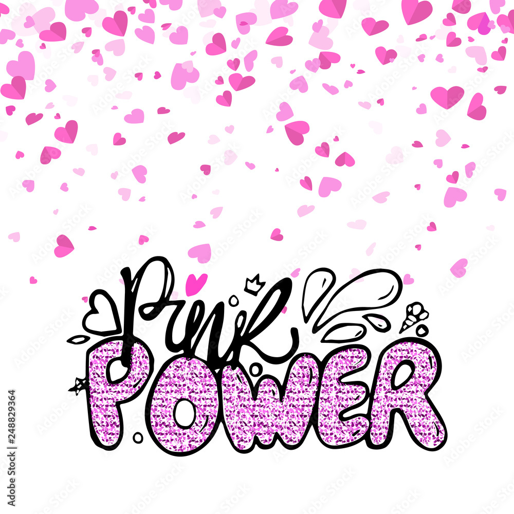 The Word Pink In Sparkles