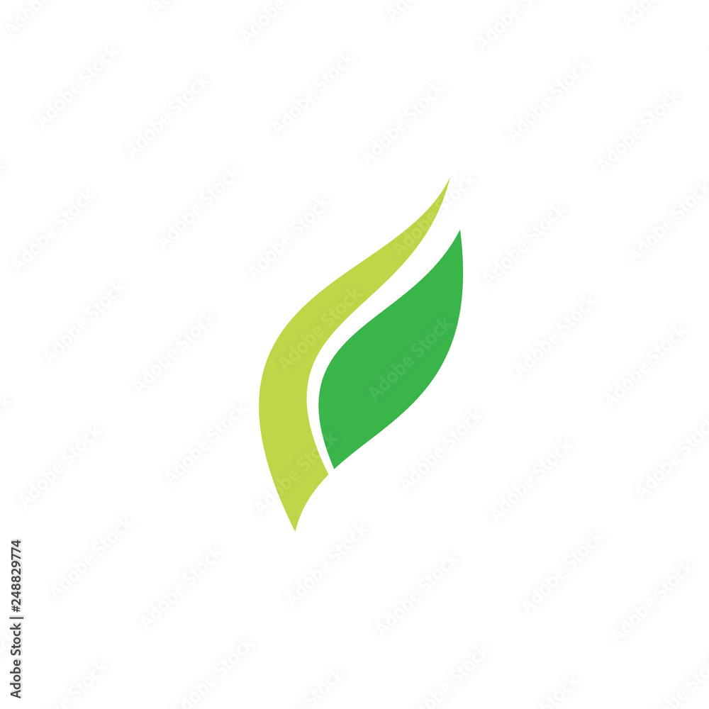 Green ecology vector logo Green ecology vector logo